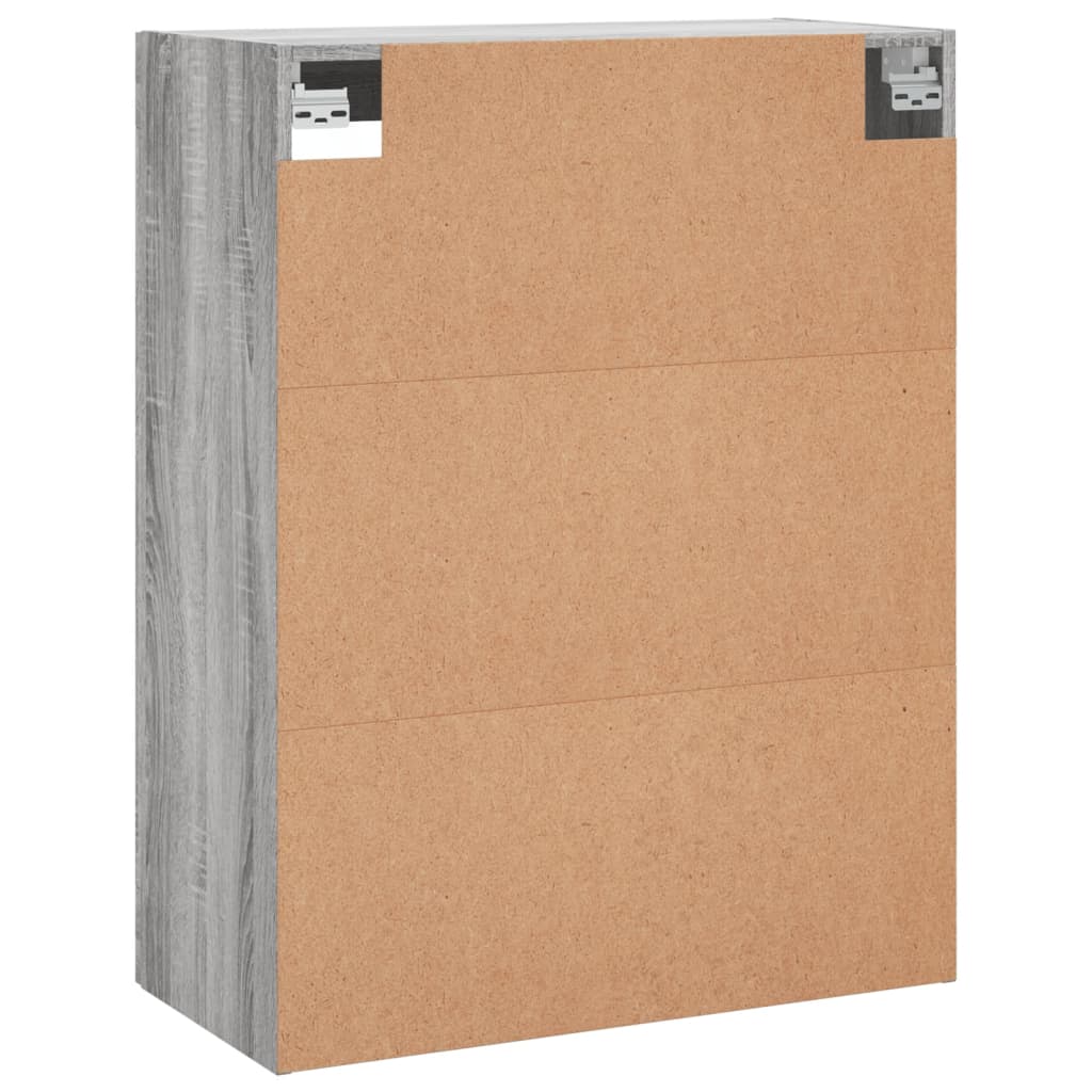 Wall Mounted Cabinet Grey Sonoma 69.5x34x90 cm Engineered Wood