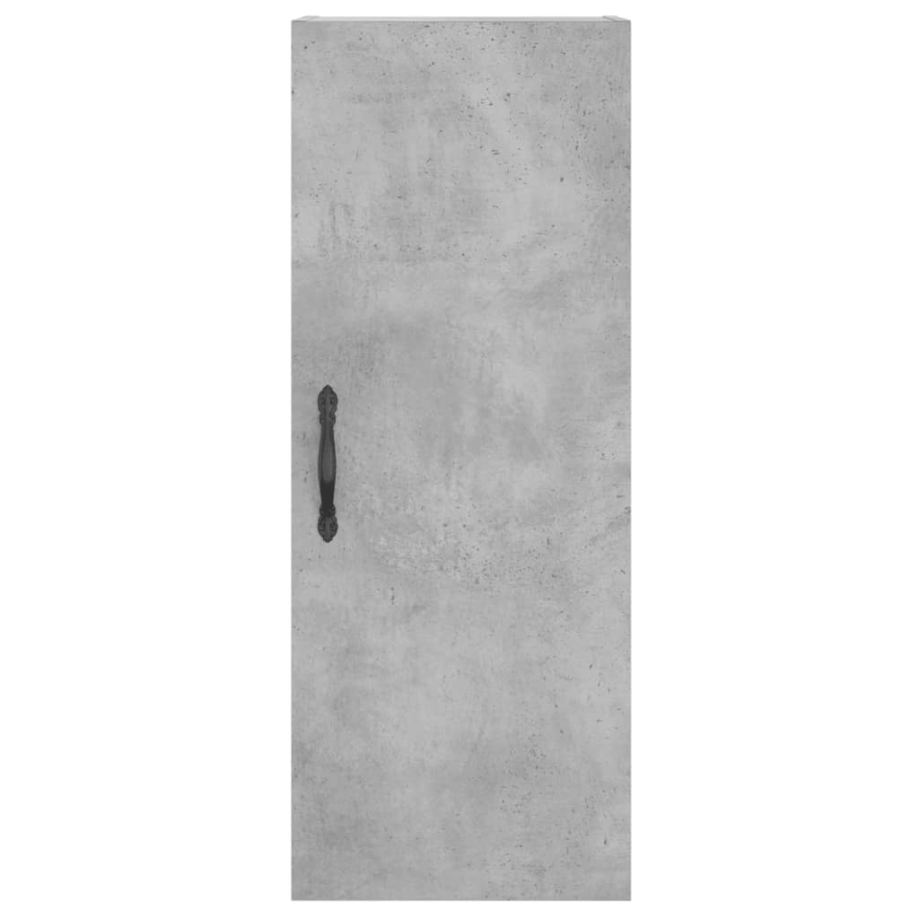 Wall Mounted Cabinet Concrete Grey 34.5x34x90 cm Engineered Wood