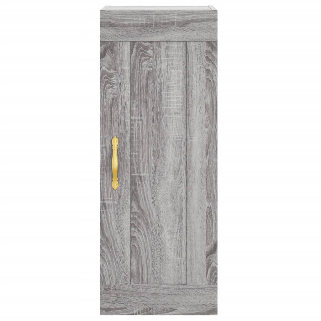 Wall Mounted Cabinet Grey Sonoma 34.5x34x90 cm Engineered Wood