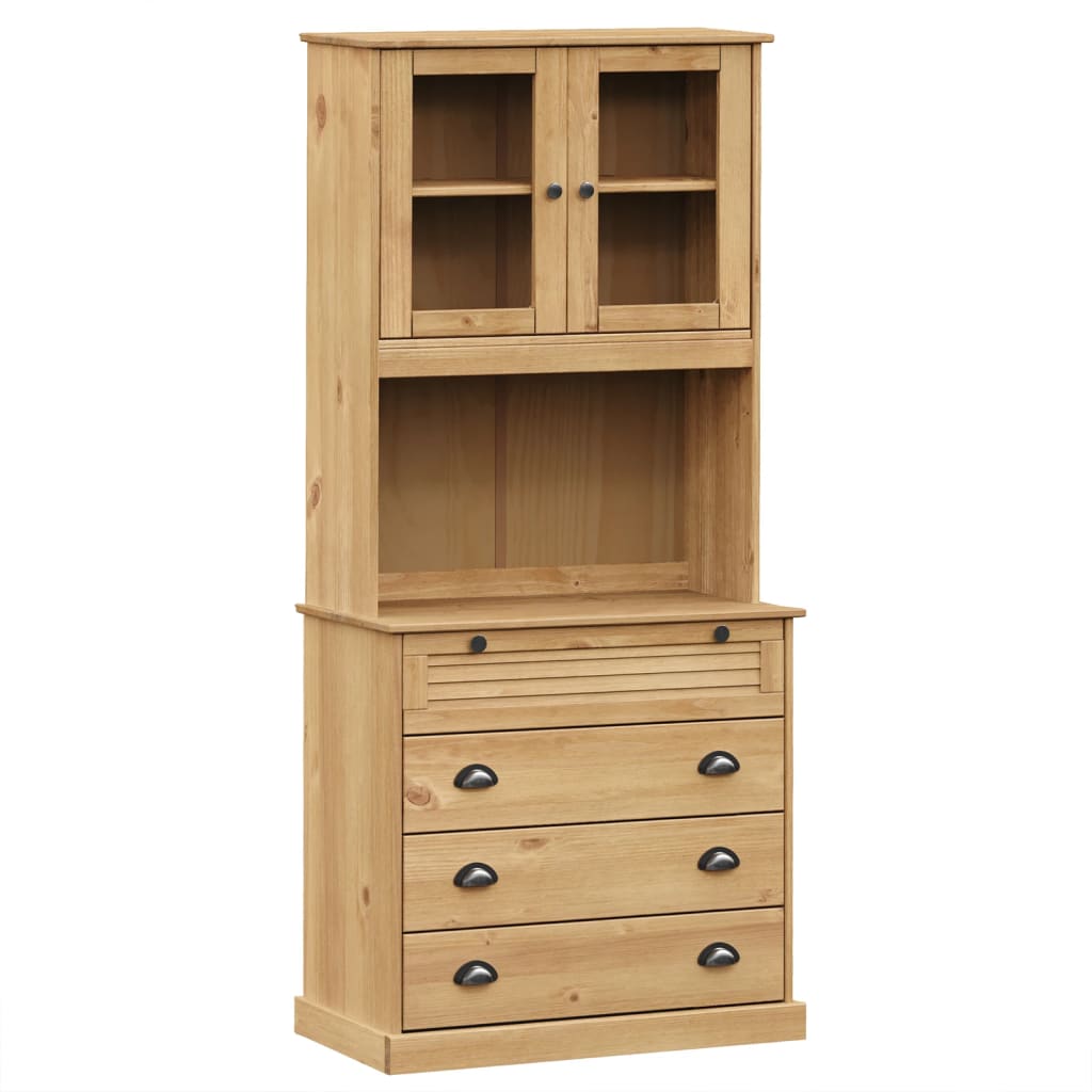 Highboard VIGO 80x40x176 cm Solid Wood Pine