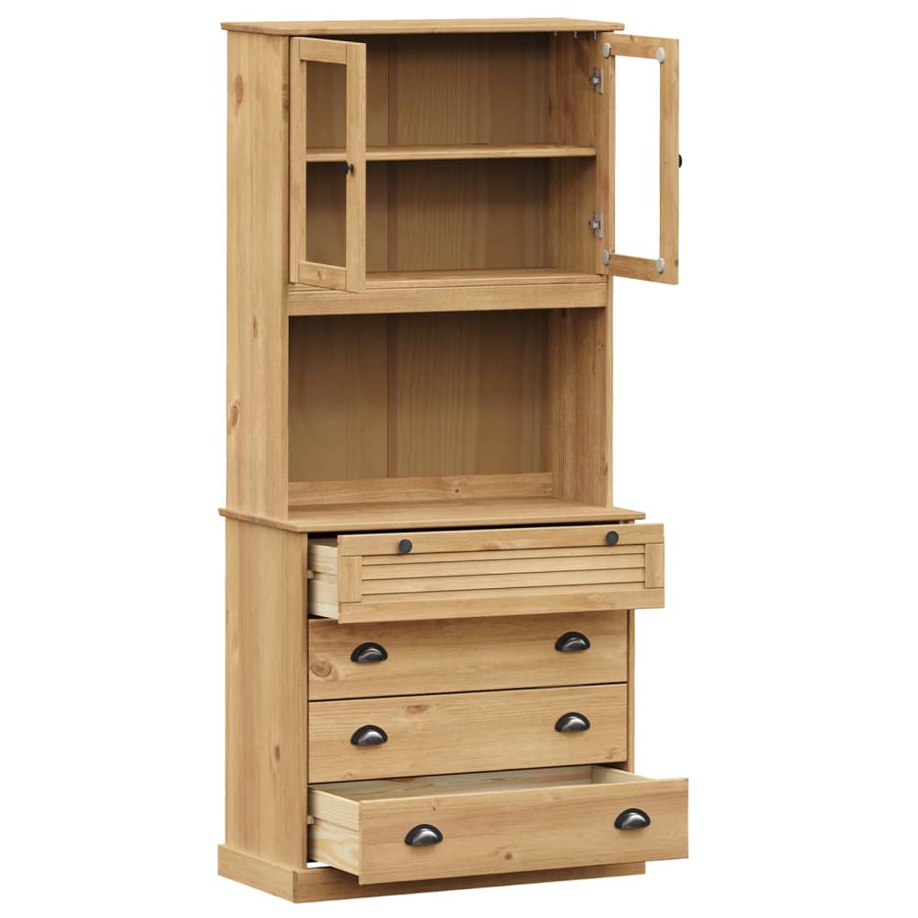 Highboard VIGO 80x40x176 cm Solid Wood Pine