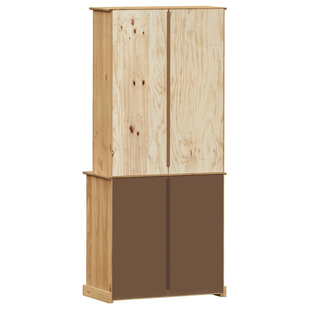 Highboard VIGO 80x40x176 cm Solid Wood Pine