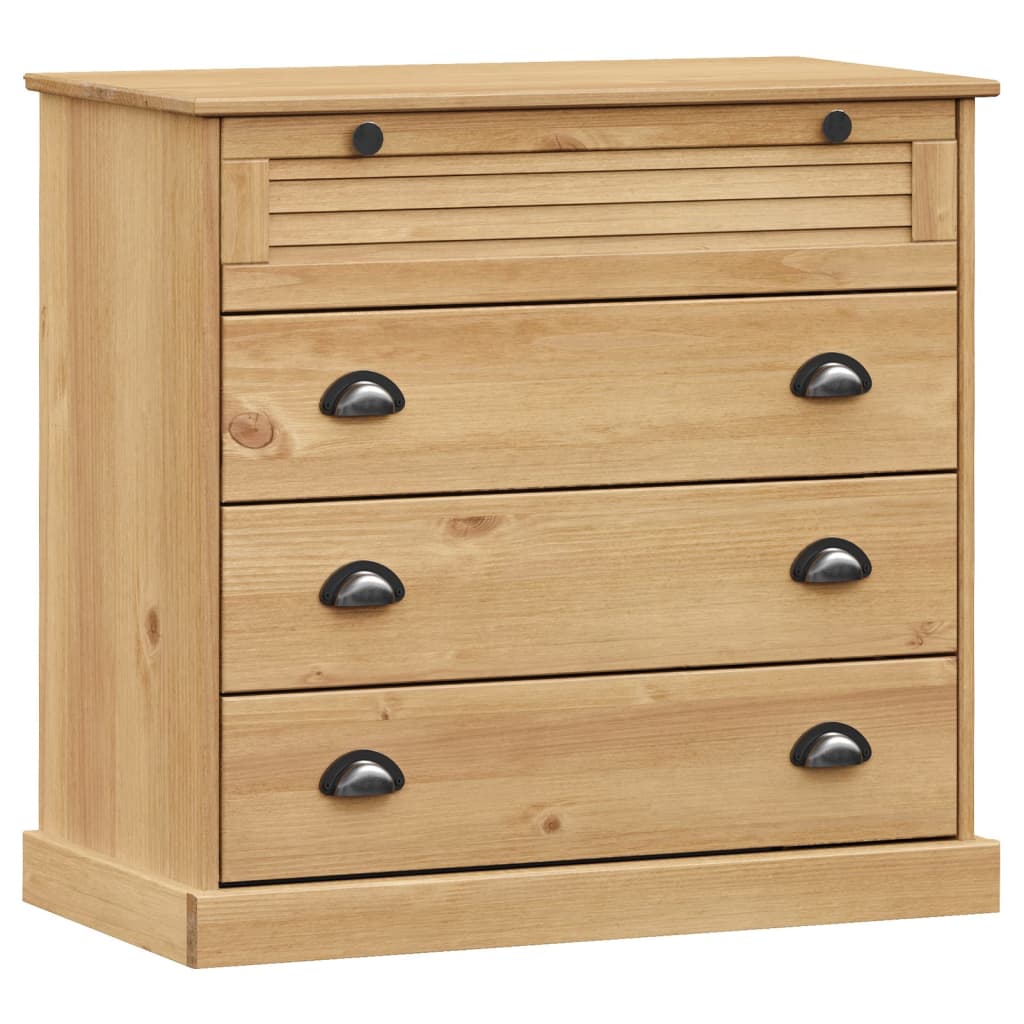 Highboard VIGO 80x40x176 cm Solid Wood Pine