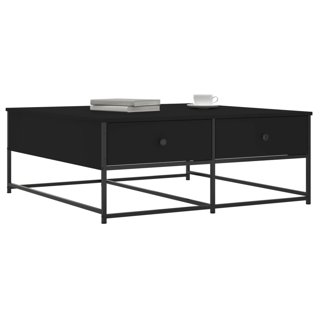 Coffee Table Black 100x99x40 cm Engineered Wood