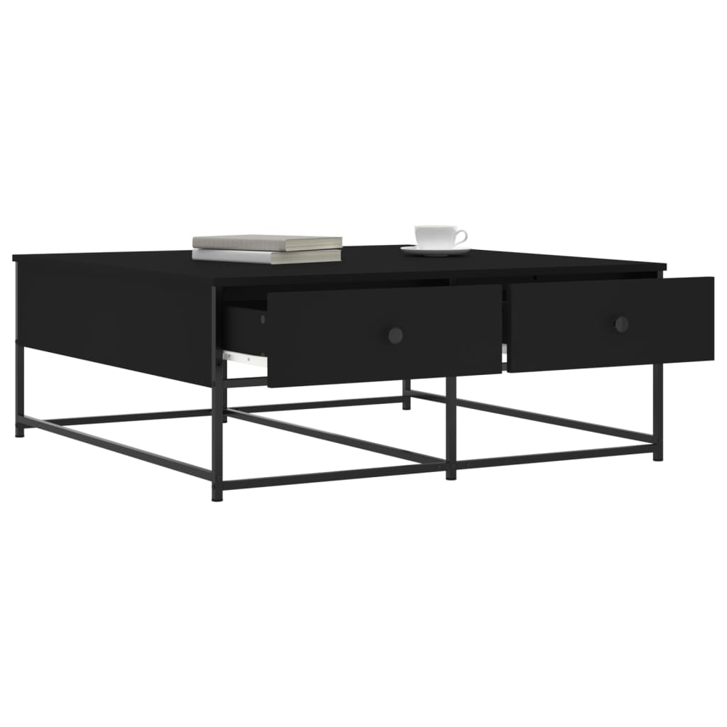 Coffee Table Black 100x99x40 cm Engineered Wood