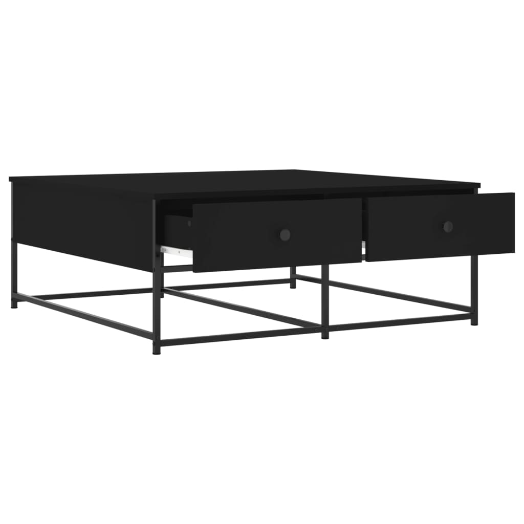 Coffee Table Black 100x99x40 cm Engineered Wood