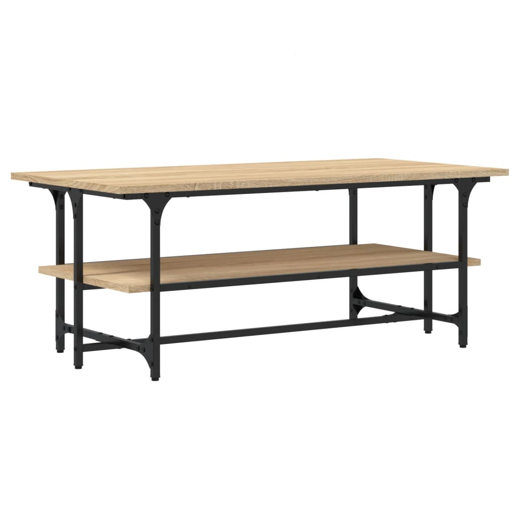 Coffee Table Sonoma Oak 100x50x40 cm Engineered Wood