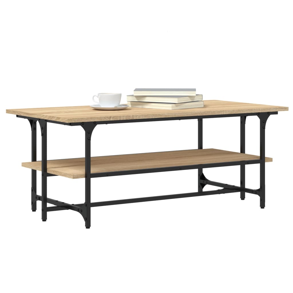 Coffee Table Sonoma Oak 100x50x40 cm Engineered Wood