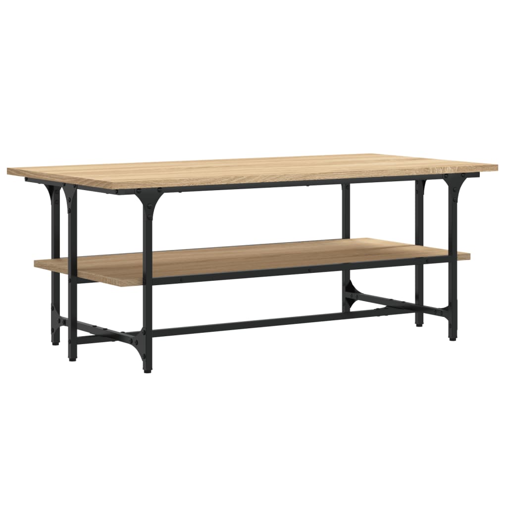 Coffee Table Sonoma Oak 100x50x40 cm Engineered Wood