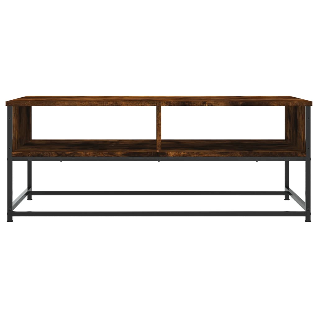 Coffee Table Smoked Oak 100x51x40 cm Engineered Wood