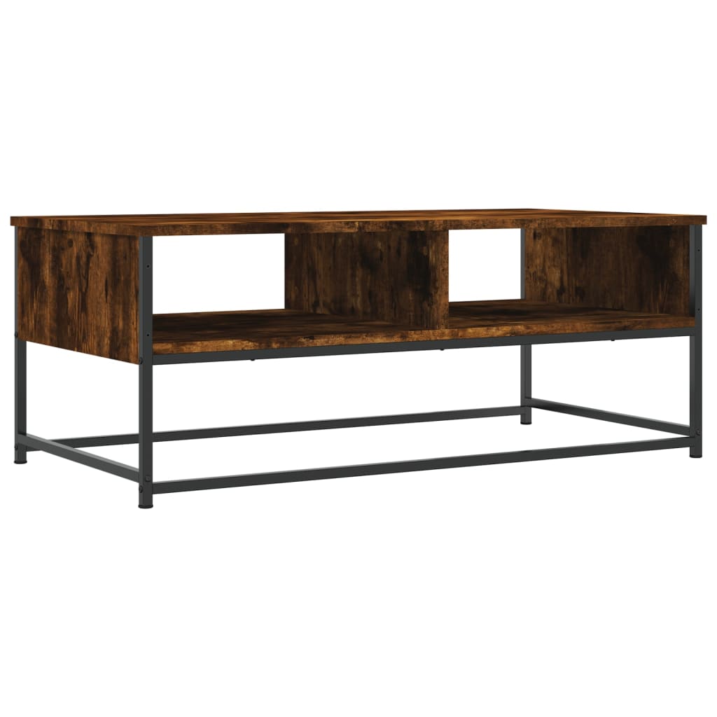 Coffee Table Smoked Oak 100x51x40 cm Engineered Wood