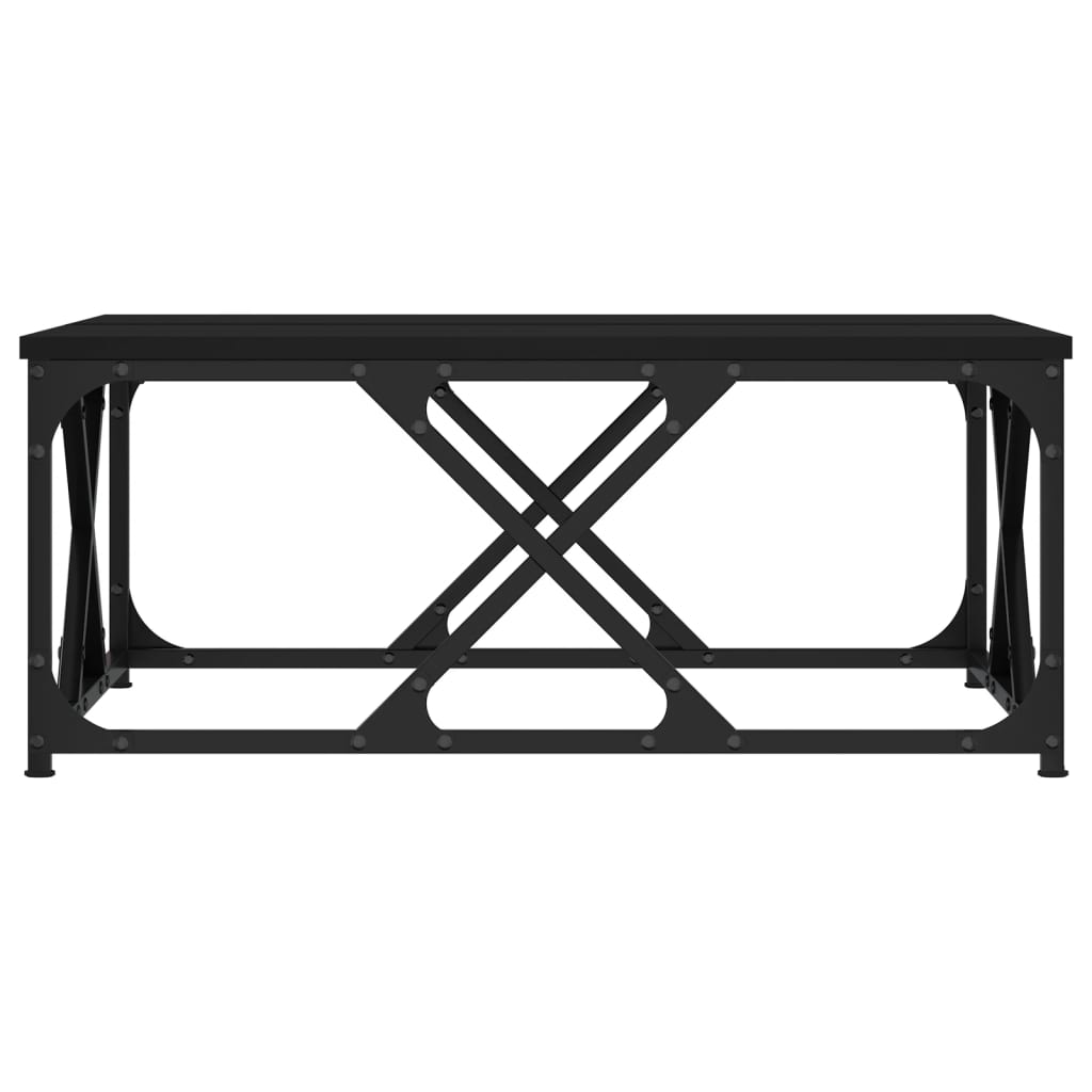 Coffee Table Black 70x70x30 cm Engineered Wood