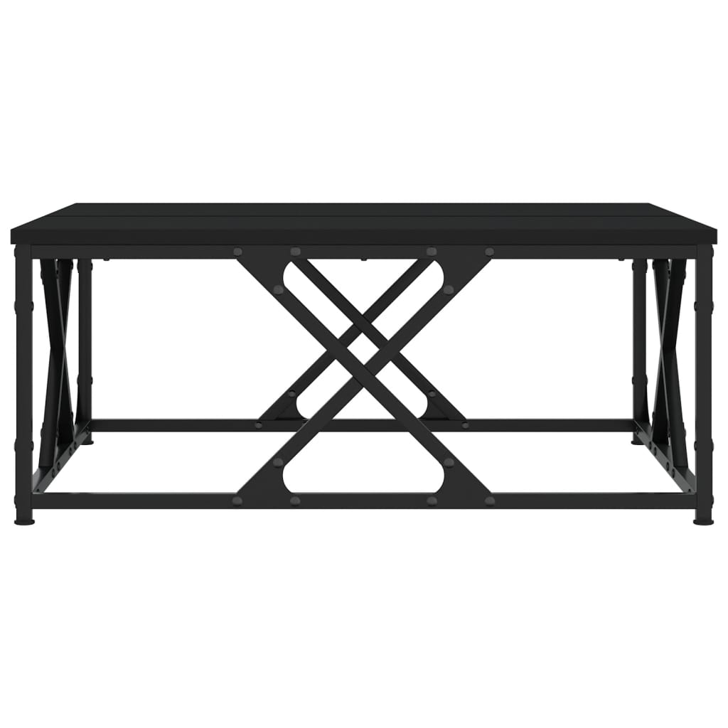 Coffee Table Black 70x70x30 cm Engineered Wood