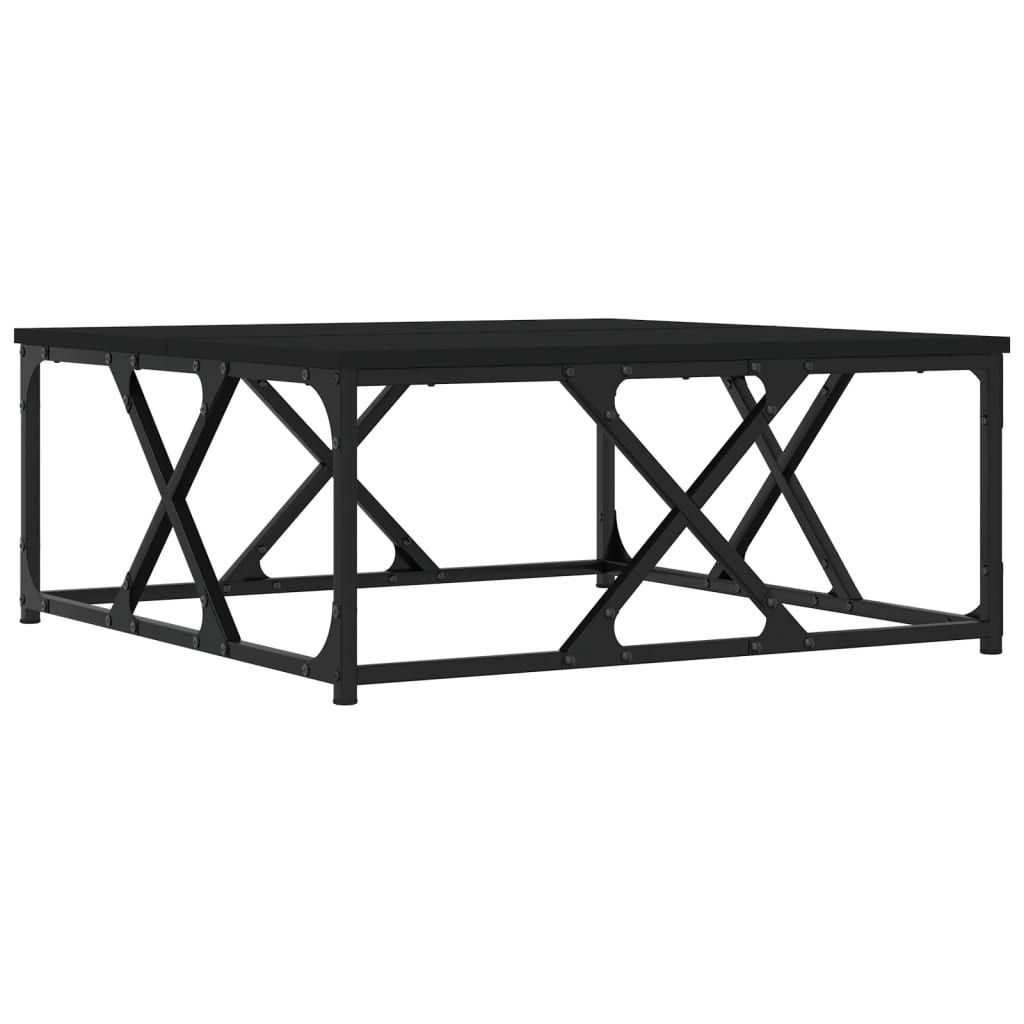 Coffee Table Black 70x70x30 cm Engineered Wood