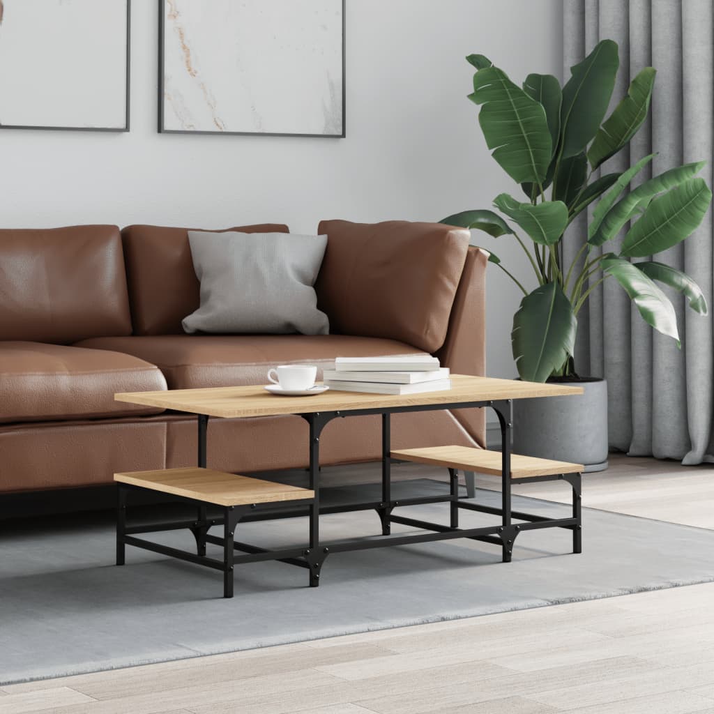 Coffee Table Sonoma Oak 100x50.5x40 cm Engineered Wood