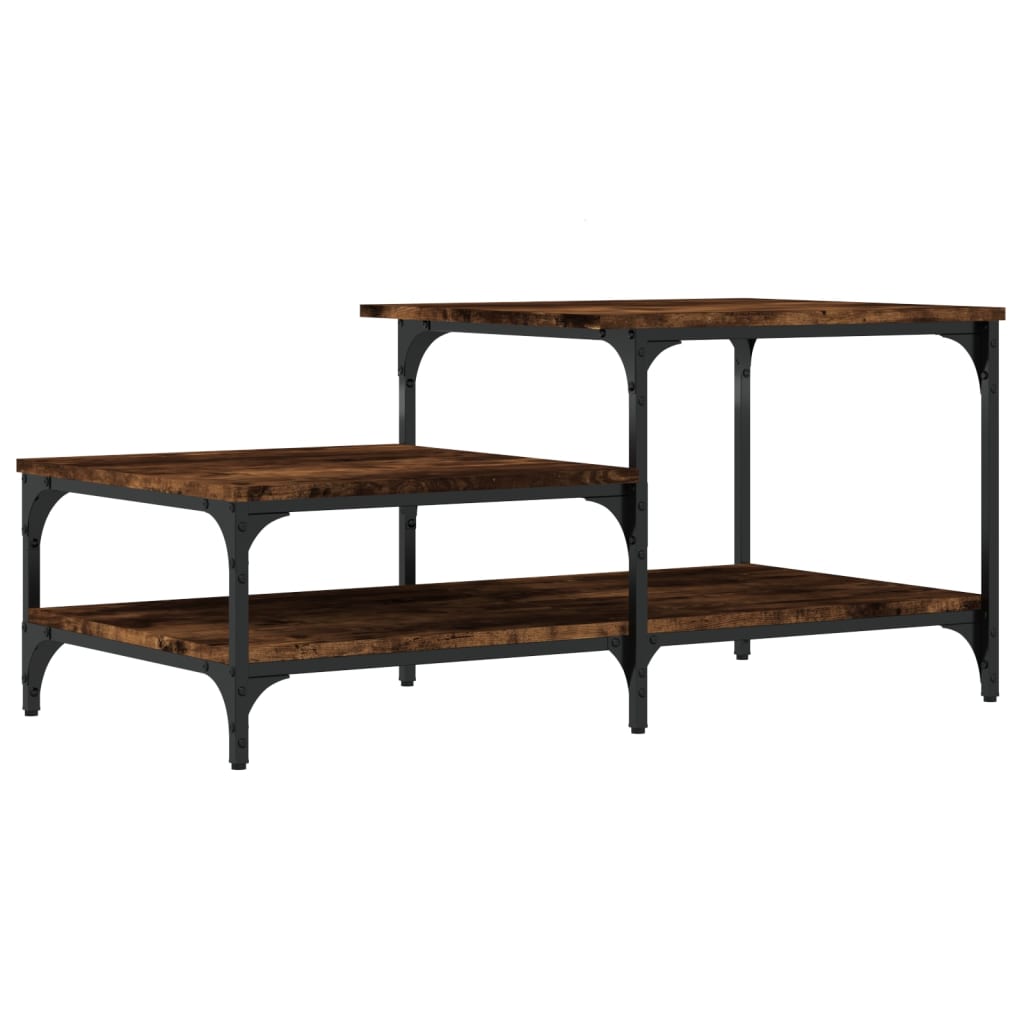 Coffee Table Smoked Oak 100x50.5x45 cm Engineered Wood