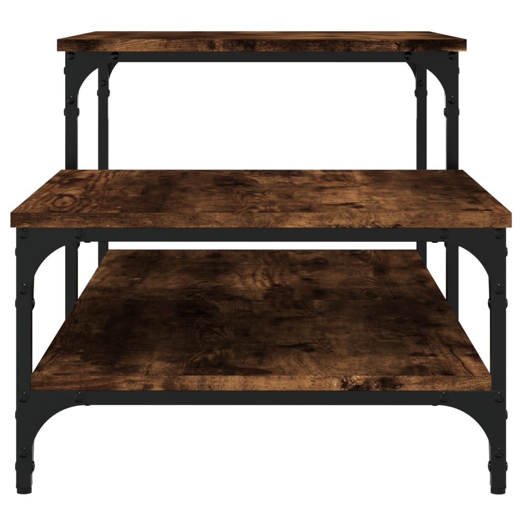 Coffee Table Smoked Oak 100x50.5x45 cm Engineered Wood