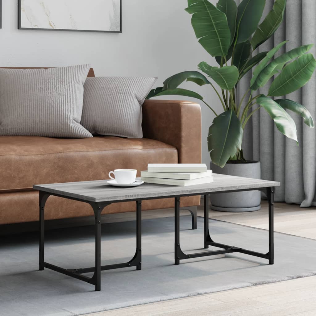Coffee Table Grey Sonoma 90x50x35 cm Engineered Wood