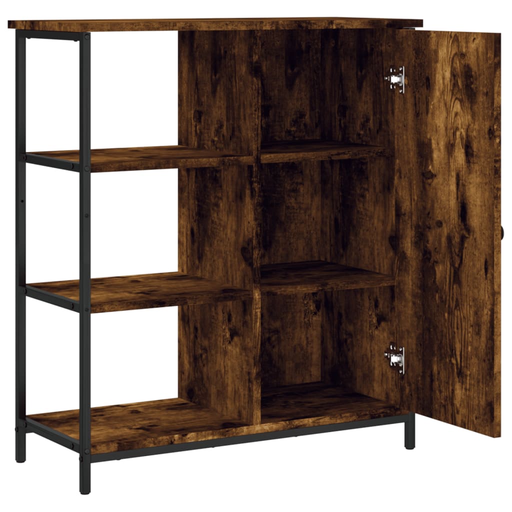 Sideboard Smoked Oak 70x30x80 cm Engineered Wood