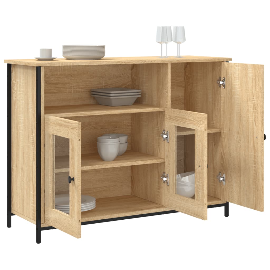 Sideboard Sonoma Oak 100x35x75 cm Engineered Wood