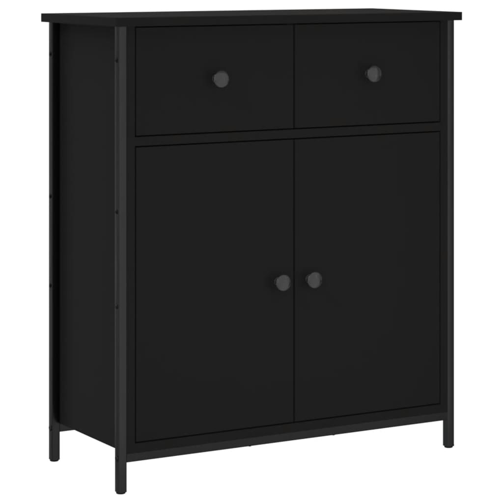 Modern Wooden Sideboard Storage Cabinet Unit With 2 Doors & 2 Drawers Wood