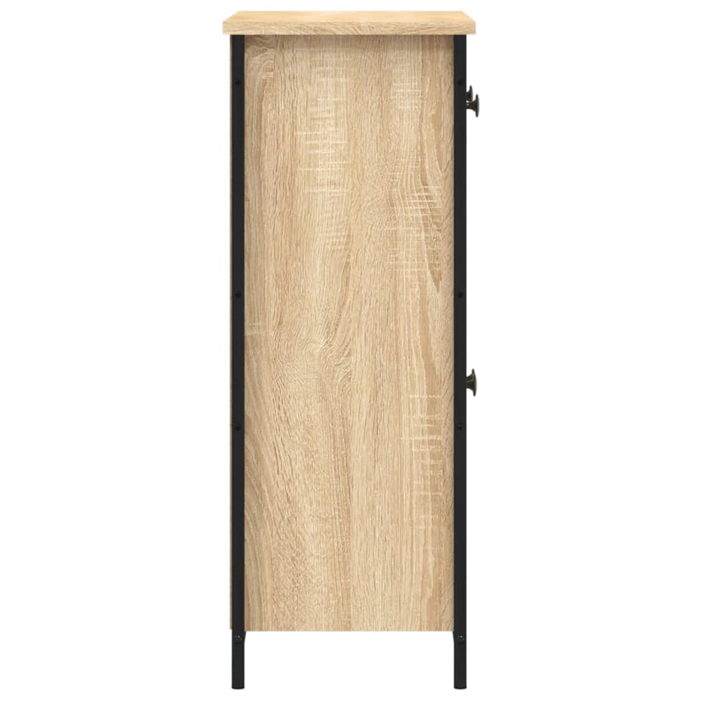 Modern Wooden Sideboard Storage Cabinet Unit With 2 Doors & 2 Drawers Wood