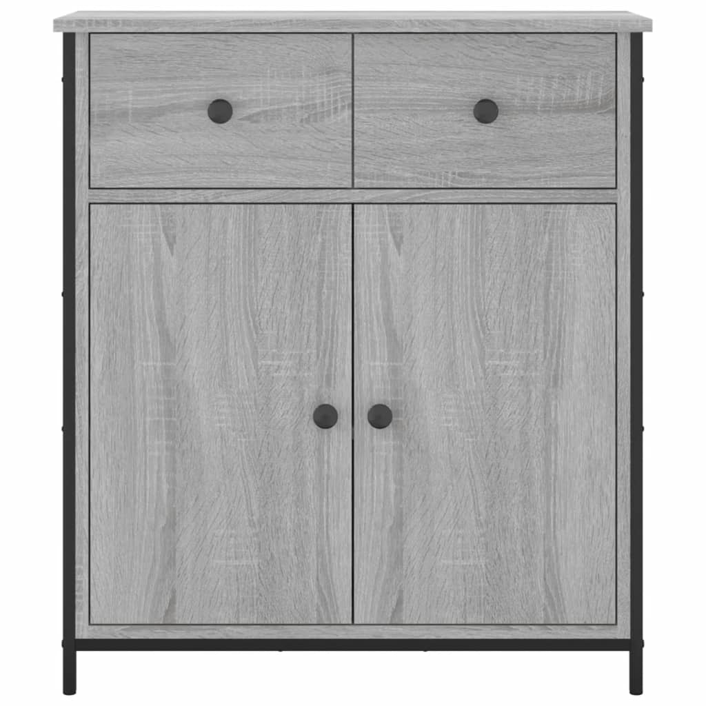 Modern Wooden Sideboard Storage Cabinet Unit With 2 Doors & 2 Drawers Wood