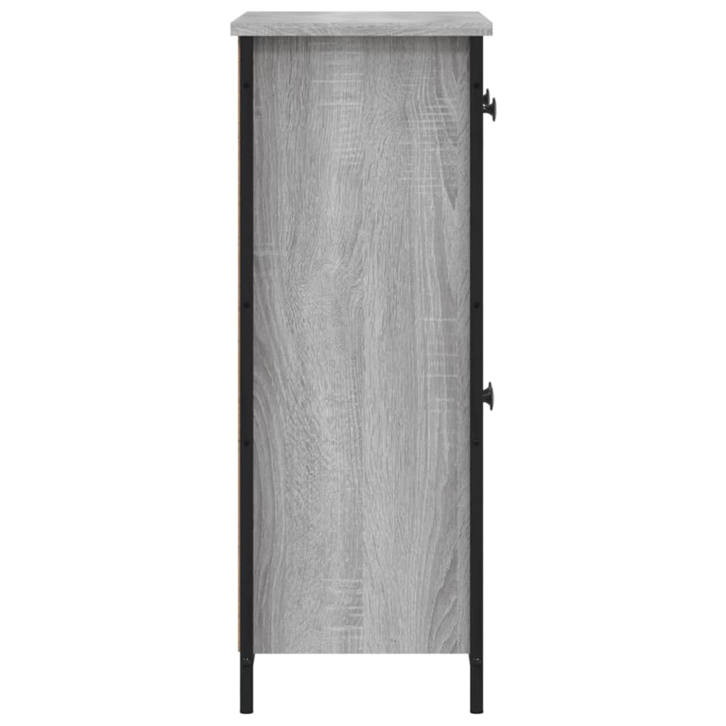 Modern Wooden Sideboard Storage Cabinet Unit With 2 Doors & 2 Drawers Wood