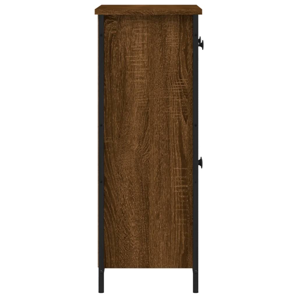 Modern Wooden Sideboard Storage Cabinet Unit With 2 Doors & 2 Drawers Wood