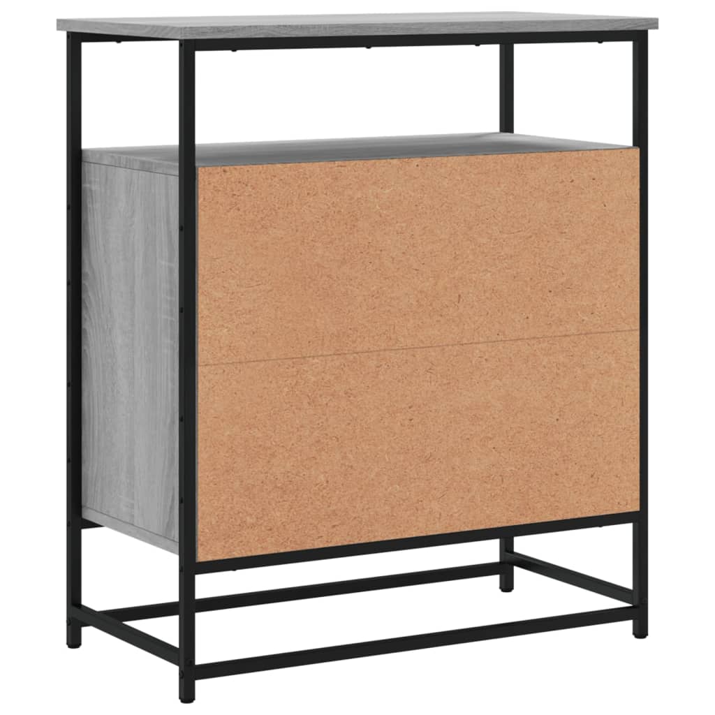 Sideboard Grey Sonoma 69x35x80 cm Engineered Wood