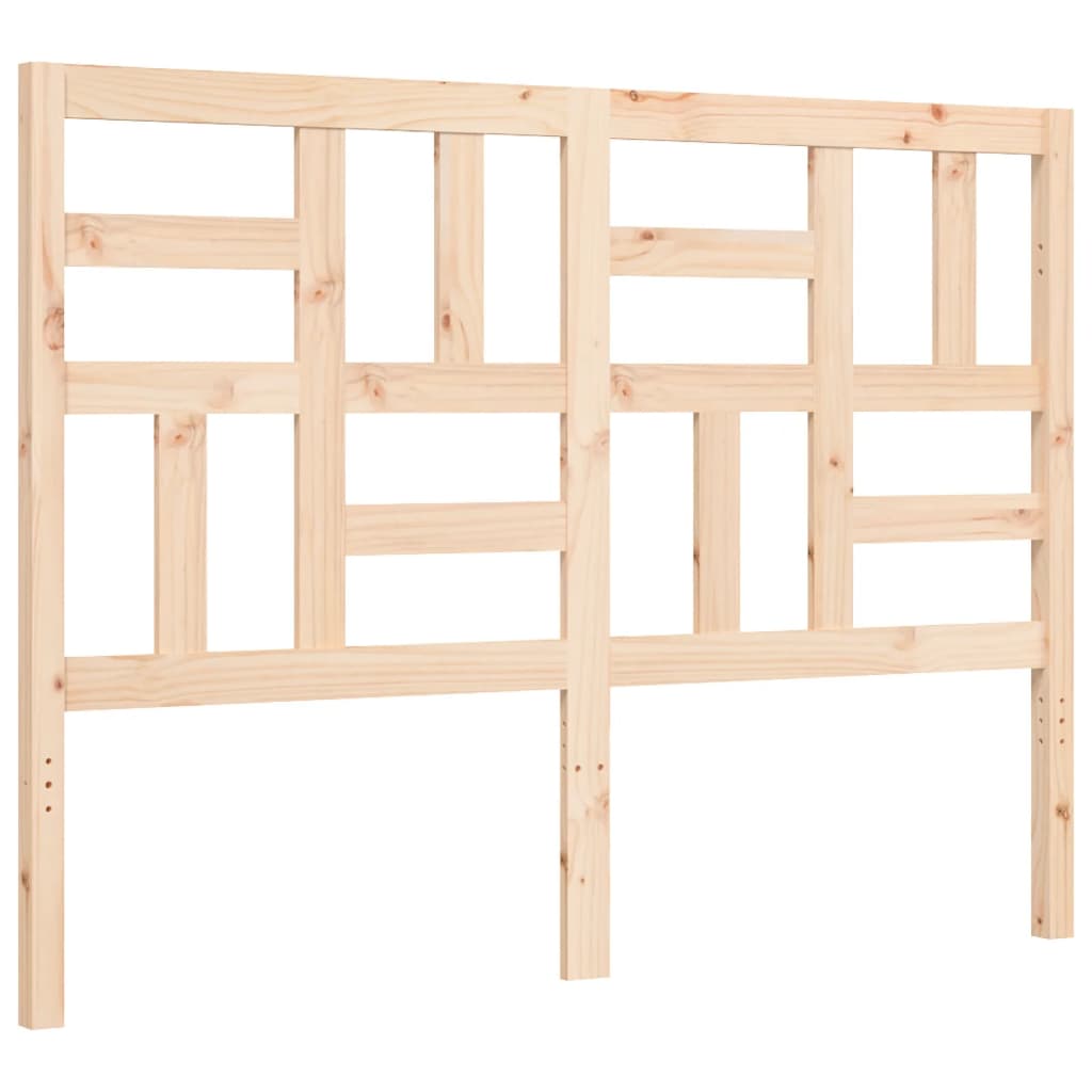 Bed Frame without Mattress Double Solid Wood