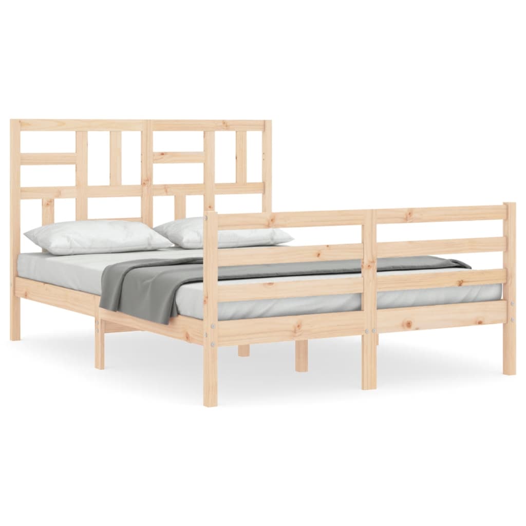 Bed Frame without Mattress 120x200 cm Solid Wood