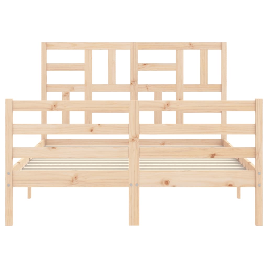 Bed Frame without Mattress 120x200 cm Solid Wood