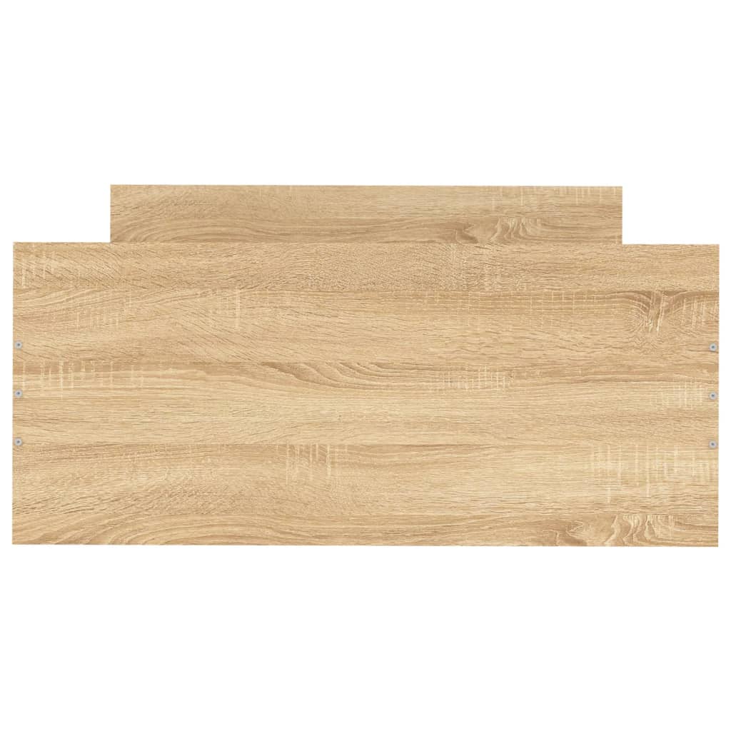 Bed Frame without Mattress Sonoma Oak 90x200 cm Engineered Wood