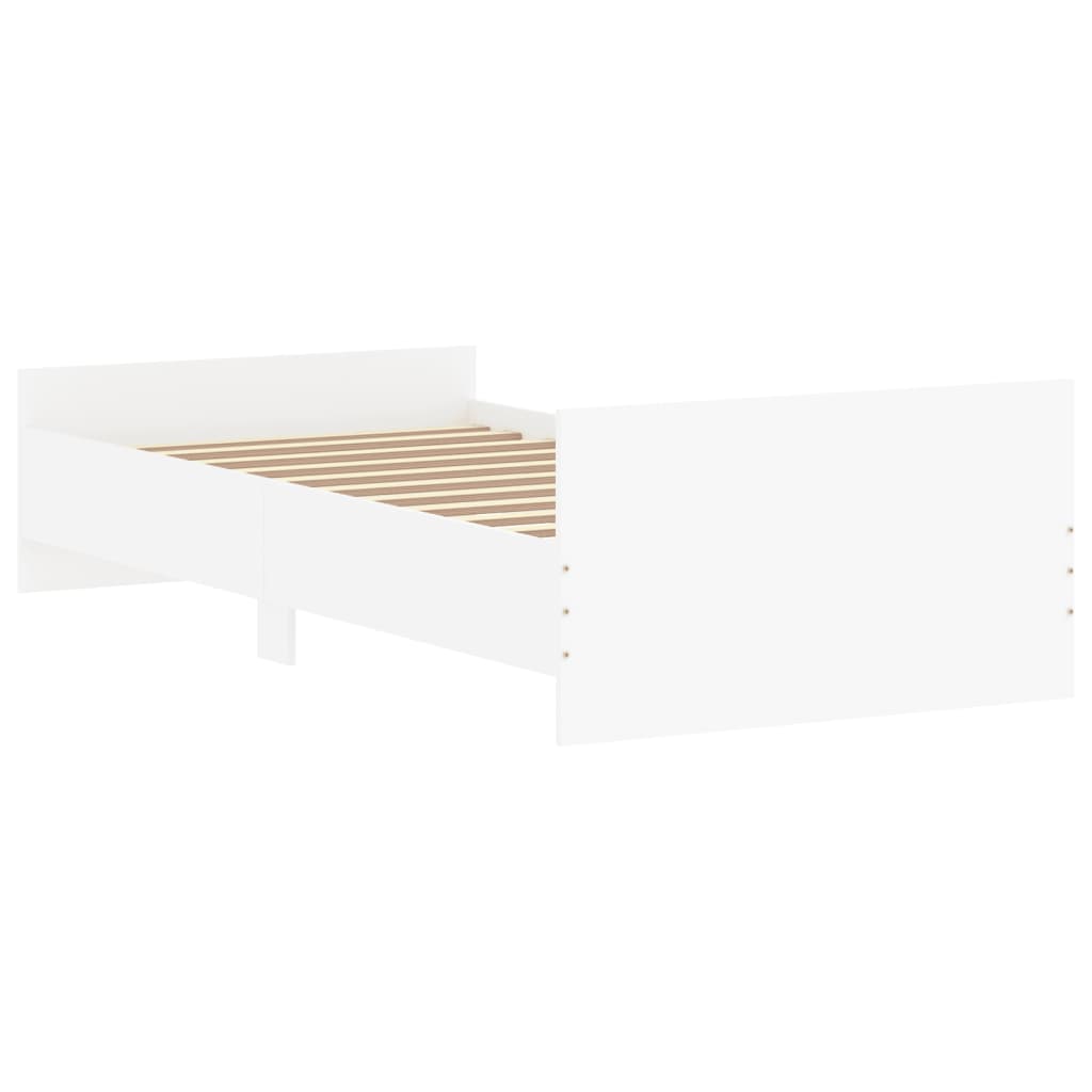 Modern Wooden Single Size 90cm Bed Frame Base With Headboard & Footboard