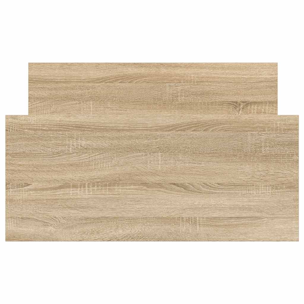 Bed Frame without Mattress Sonoma Oak 90x190 cm Single Engineered Wood