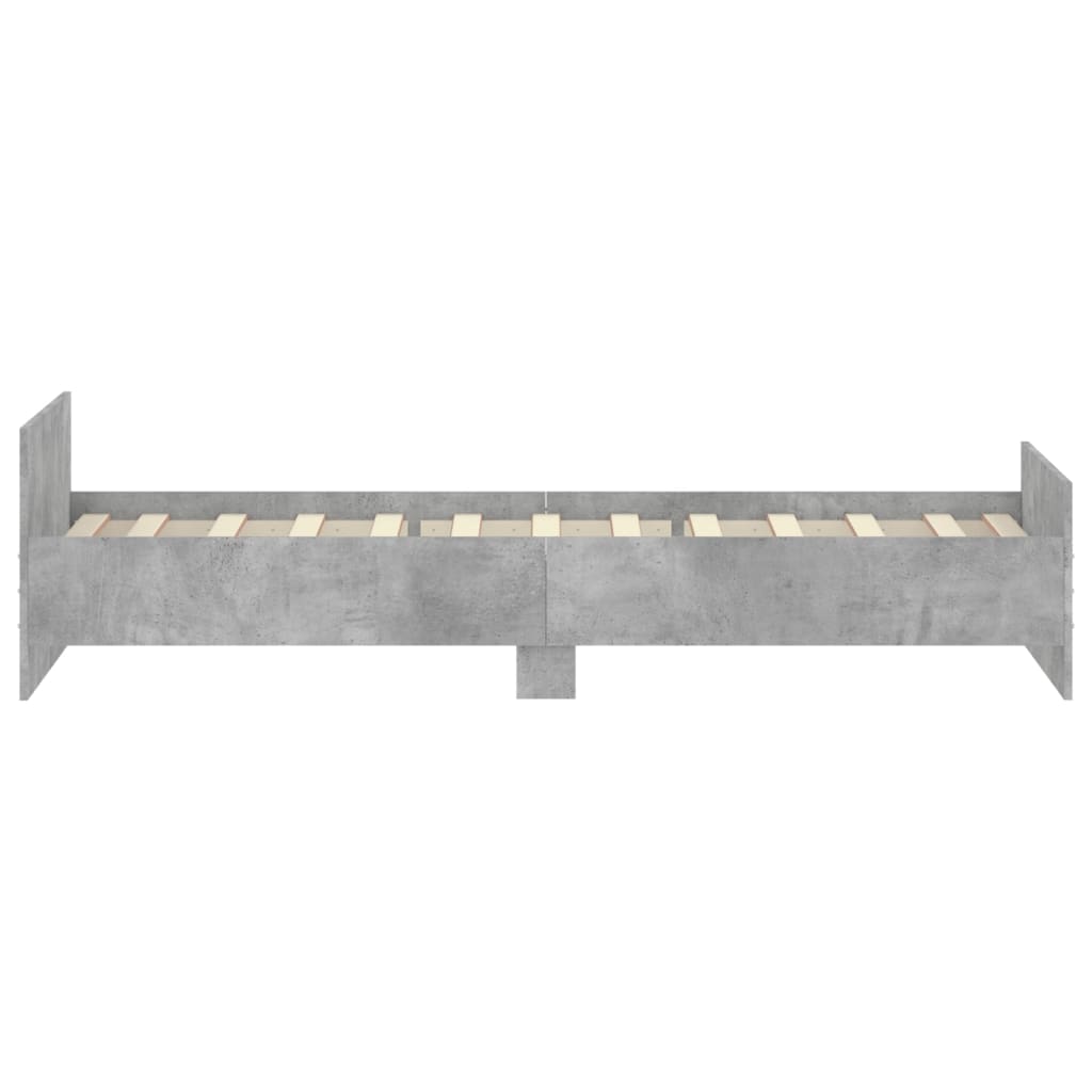 Modern Wooden Single Size 90cm Bed Frame Base With Headboard & Footboard