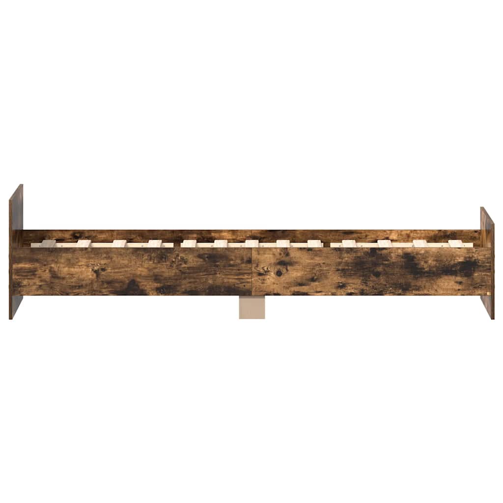 Modern Wooden Single Size 90cm Bed Frame Base With Headboard & Footboard