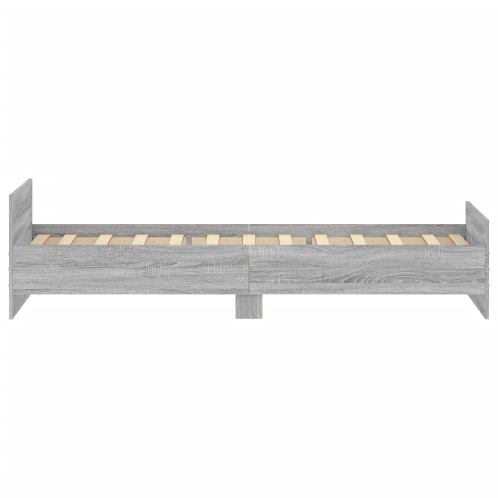 Modern Wooden Single Size 90cm Bed Frame Base With Headboard & Footboard