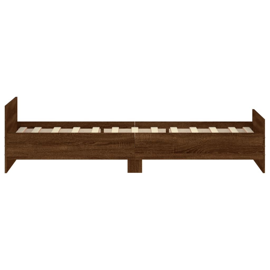 Modern Wooden Single Size 90cm Bed Frame Base With Headboard & Footboard