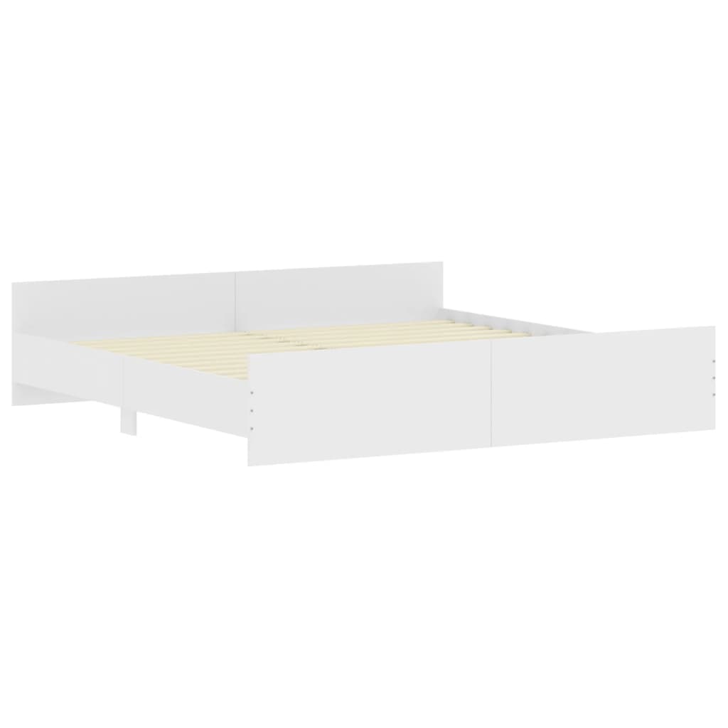 Modern Wooden Emperor Size 2m Bed Frame Base With Headboard & Footboard