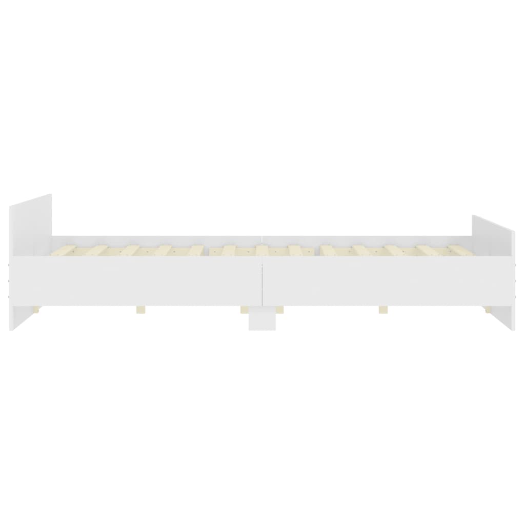 Modern Wooden Emperor Size 2m Bed Frame Base With Headboard & Footboard