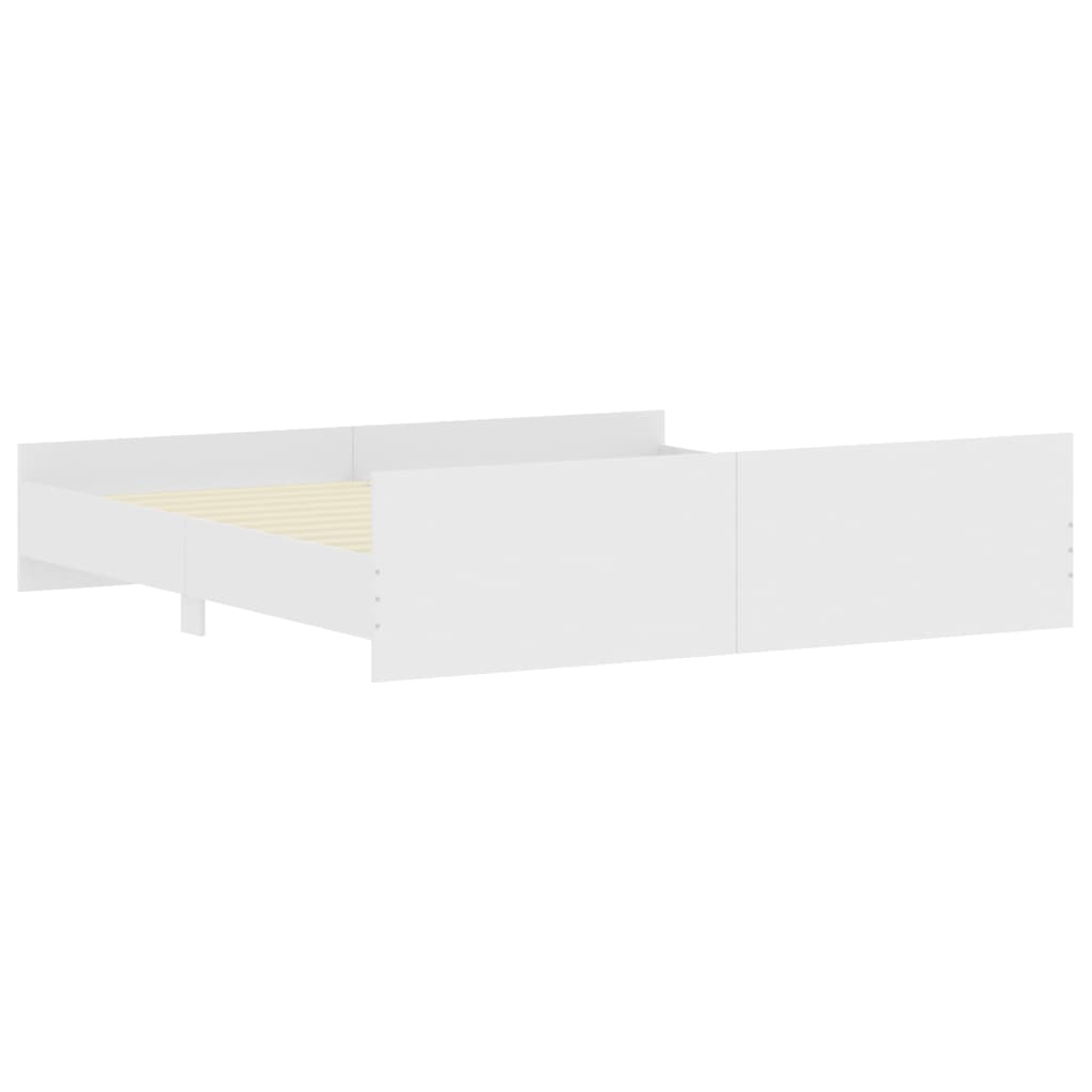 Modern Wooden Emperor Size 2m Bed Frame Base With Headboard & Footboard