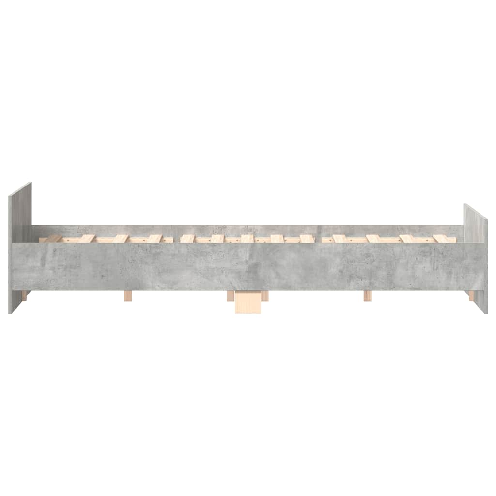 Modern Wooden Emperor Size 2m Bed Frame Base With Headboard & Footboard