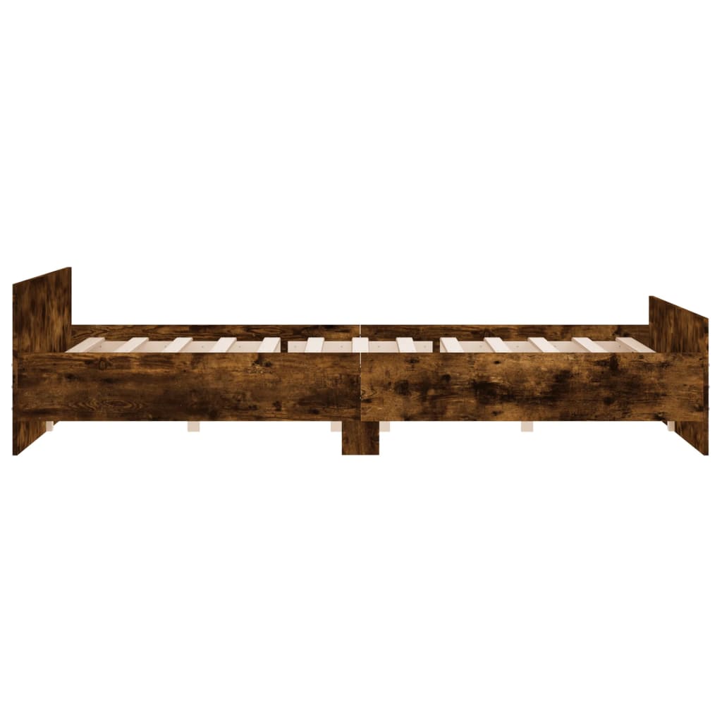 Modern Wooden Emperor Size 2m Bed Frame Base With Headboard & Footboard