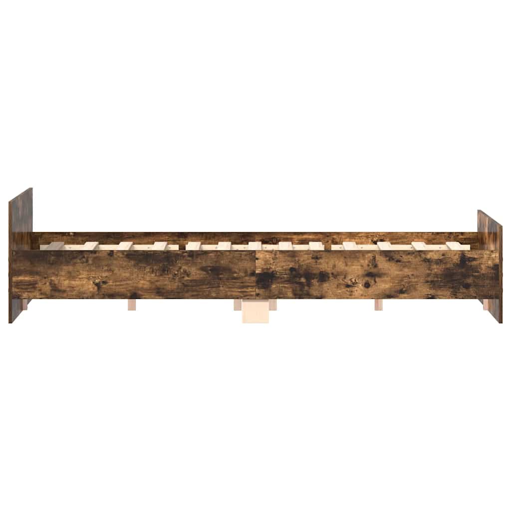 Modern Wooden Emperor Size 2m Bed Frame Base With Headboard & Footboard