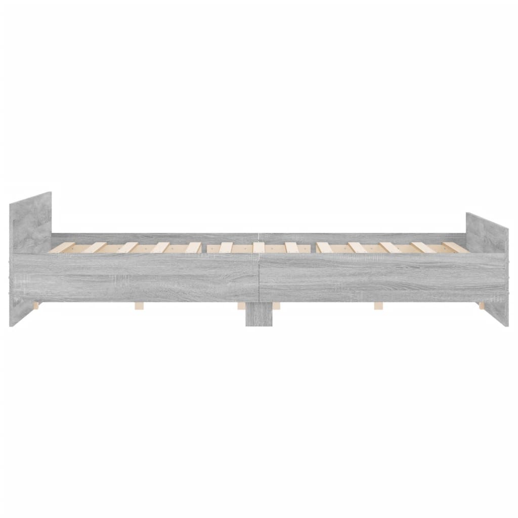 Modern Wooden Emperor Size 2m Bed Frame Base With Headboard & Footboard