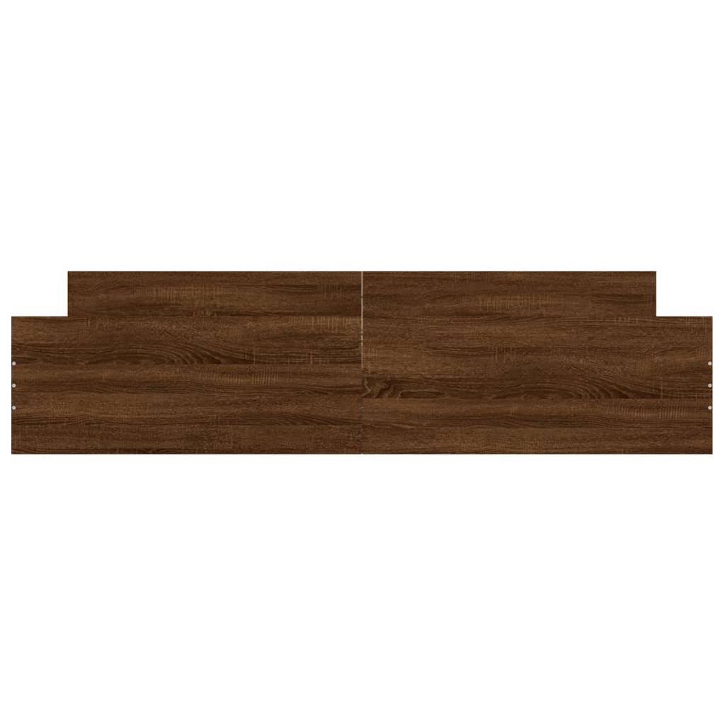 Modern Wooden Emperor Size 2m Bed Frame Base With Headboard & Footboard