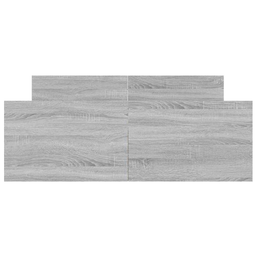Bed Frame without Mattress Grey Sonoma 120x200 cm