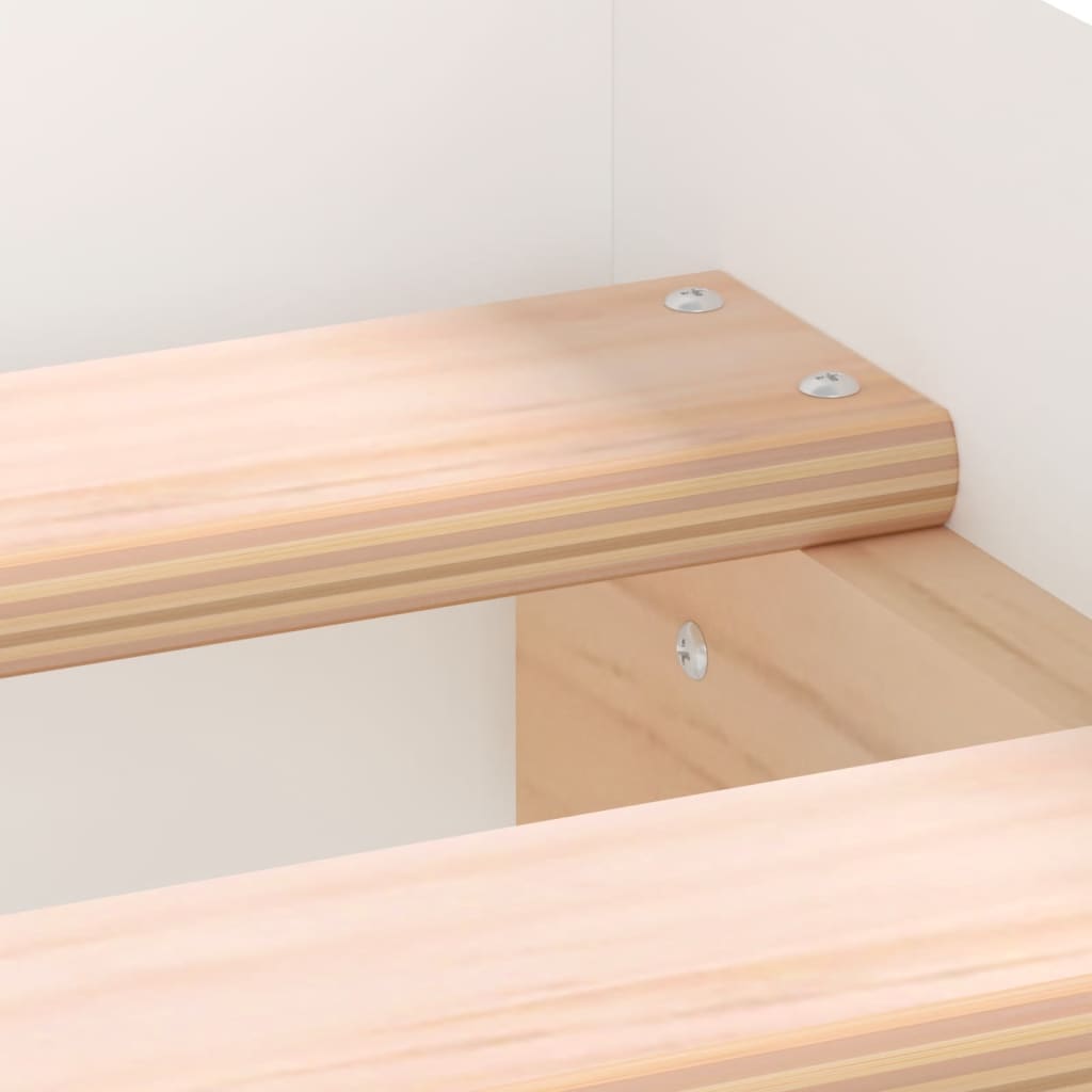 Bed Frame without Mattress White 150x200 cm King Size